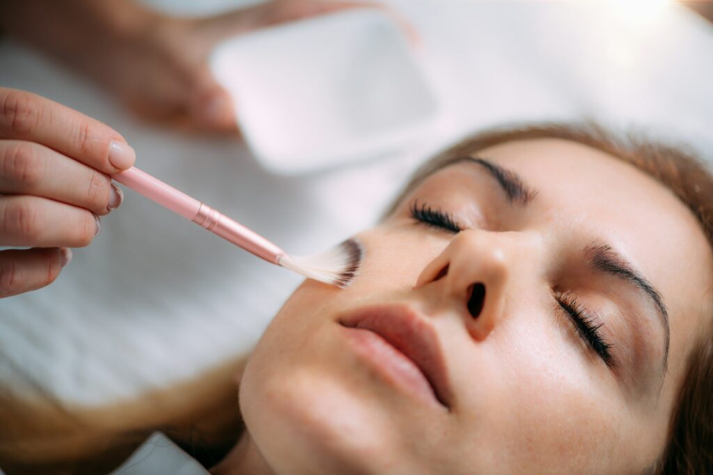 Chemical Peeling Facial Beauty Treatment.